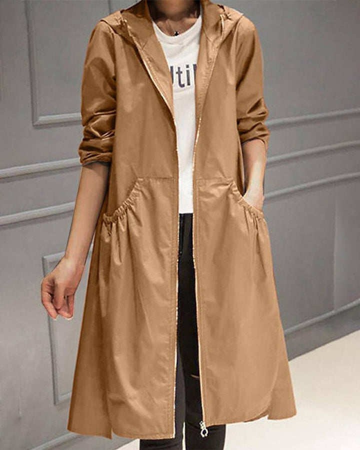 Alice | Women’s Lightweight Hooded Raincoat for Fall