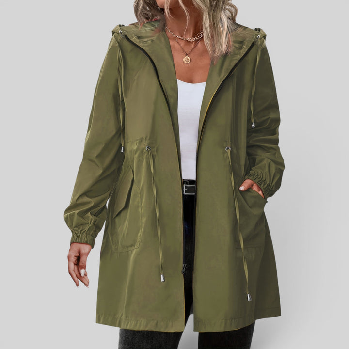 Selina | Women’s Lightweight Hooded Rain Jacket with Adjustable Waist
