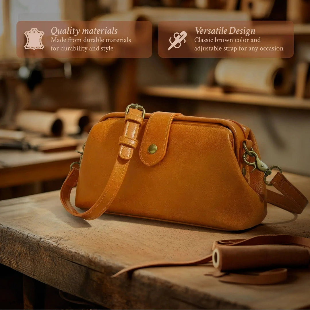 Sarah - Classic Leather Crossbody Bag for Women
