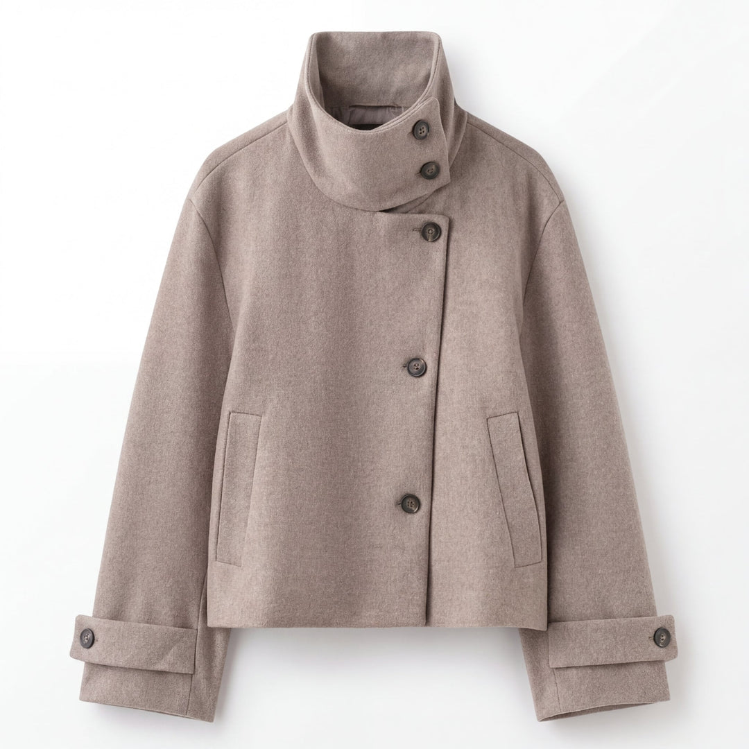 Georgina | Women’s Stand Collar Button-Front Jacket for Fall