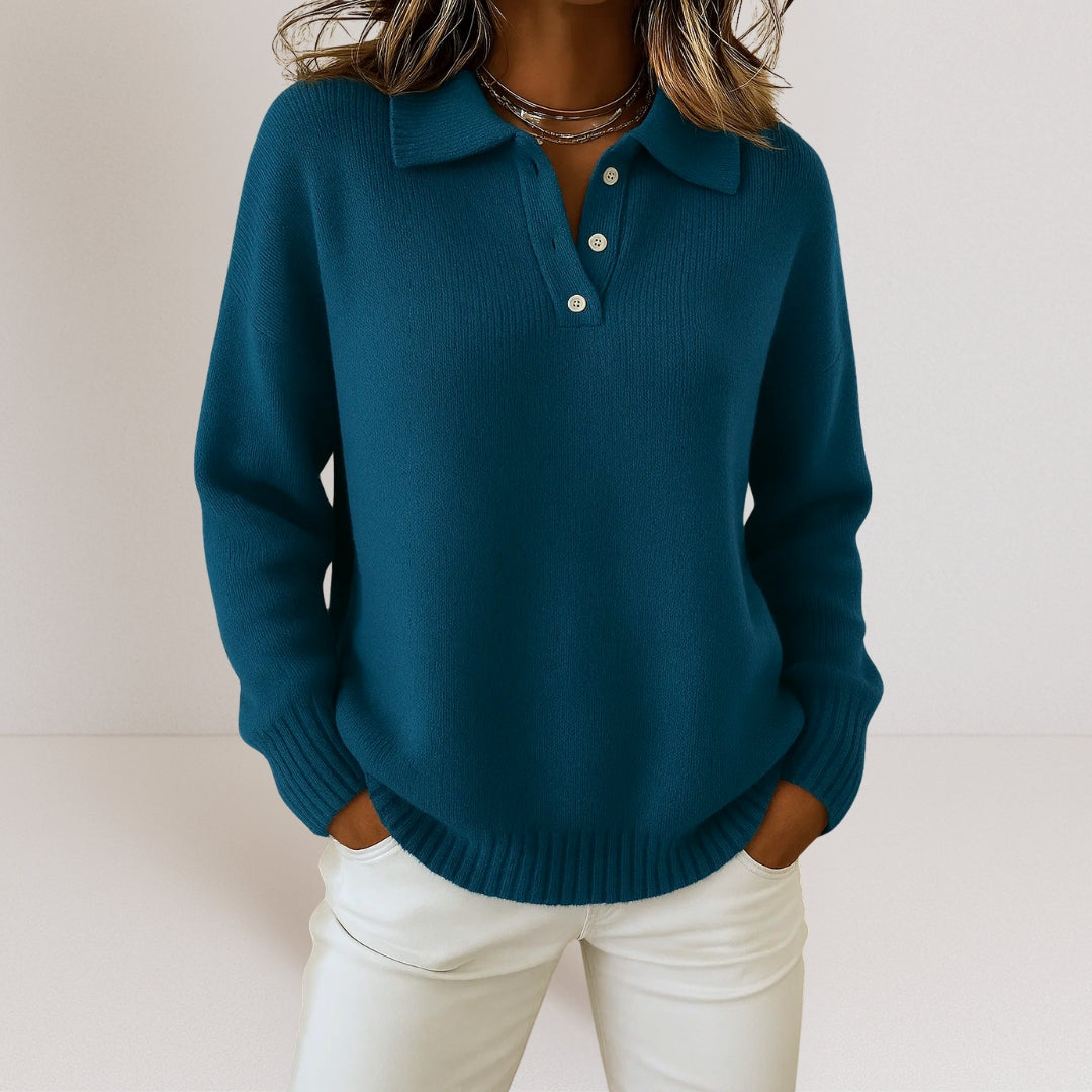 The Ruby Grace™ Collared Knit Sweater