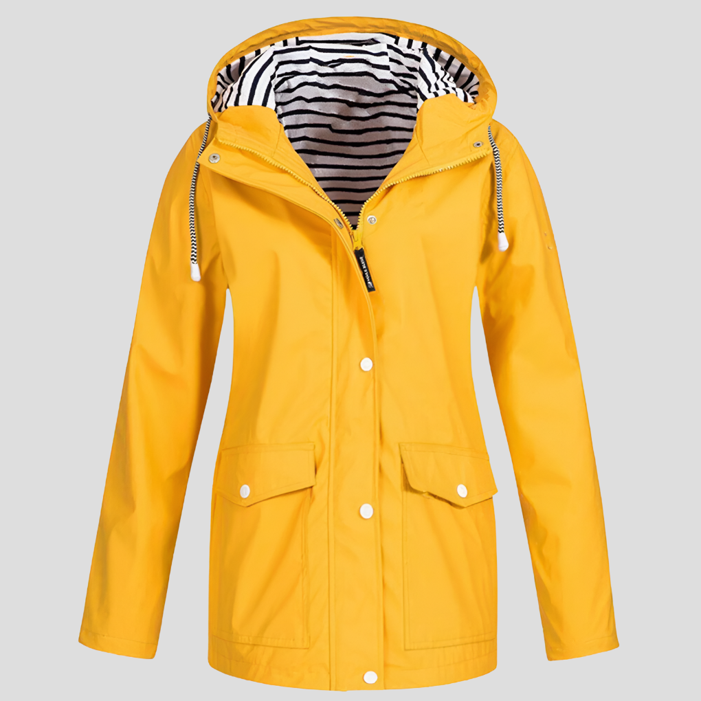 Marlowe | Women’s Waterproof Hooded Rain Jacket with Pockets