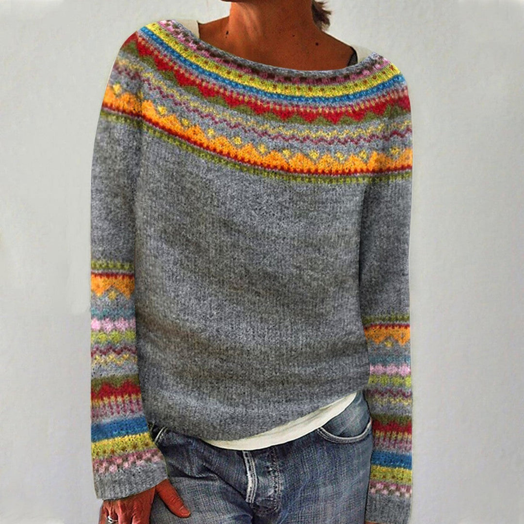 Addison | Women’s Scandinavian Knit Sweater with Soft Relaxed Fit