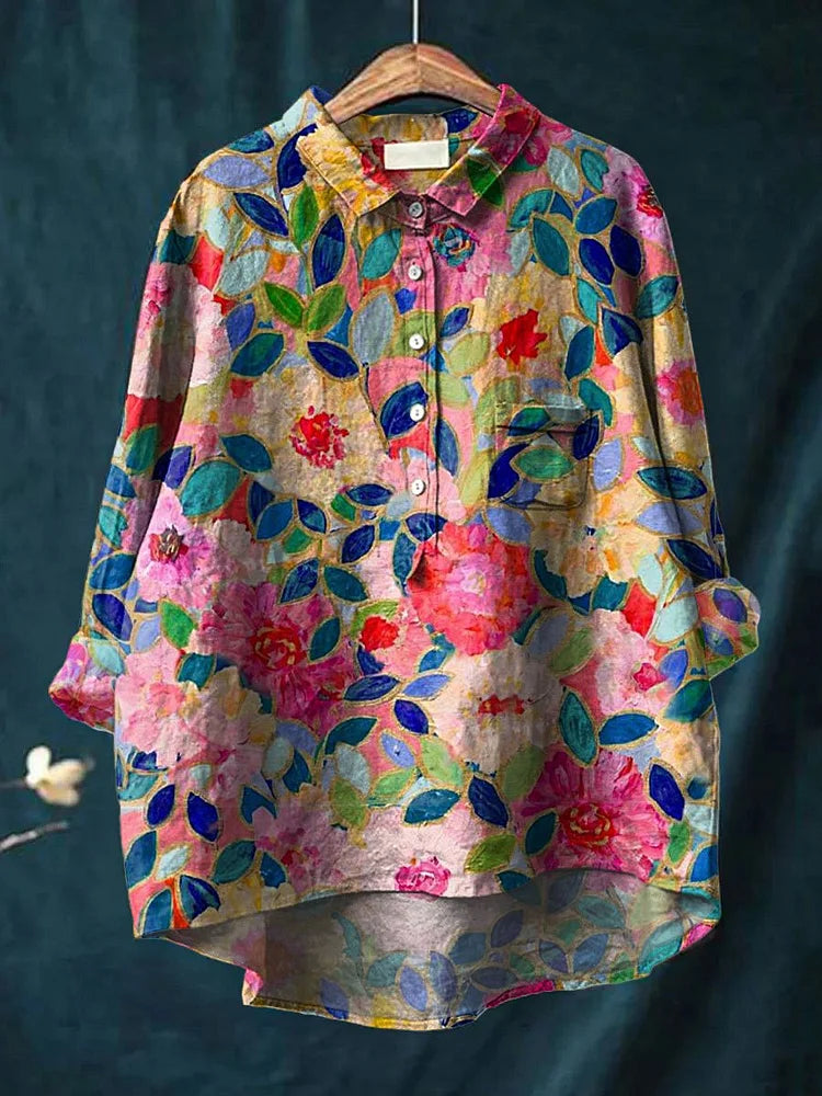 Quinley - Chic Playful Printed Blouse