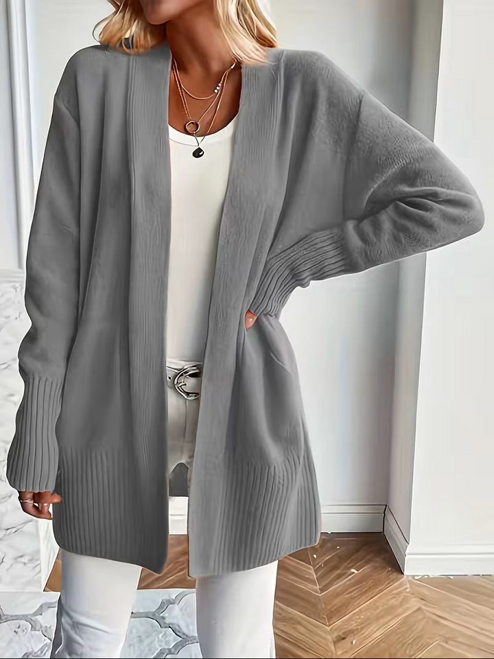 Corinne | Women’s Relaxed Open-Front Cardigan with Pockets