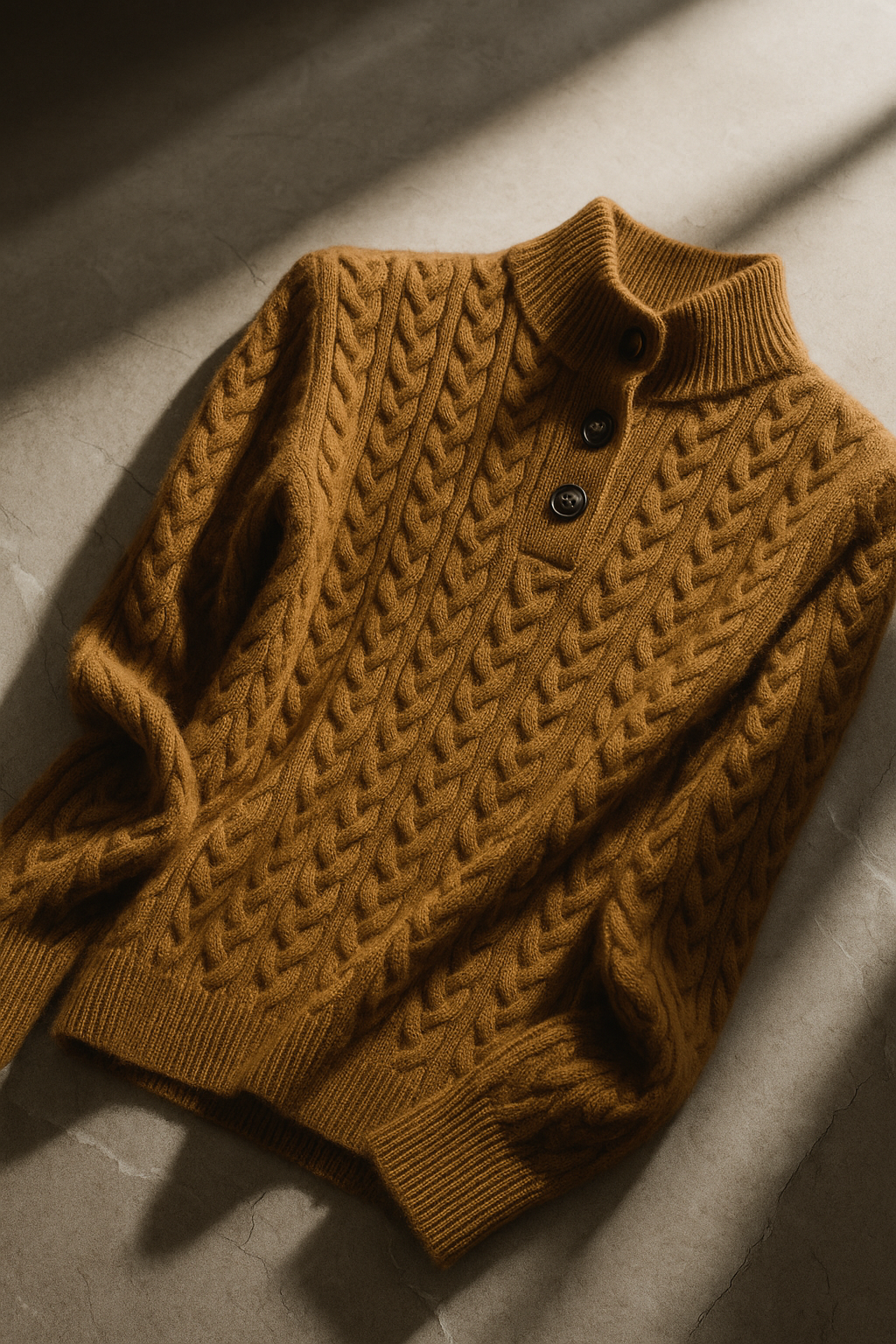 Margot | Classic Cable-Knit Button Sweater