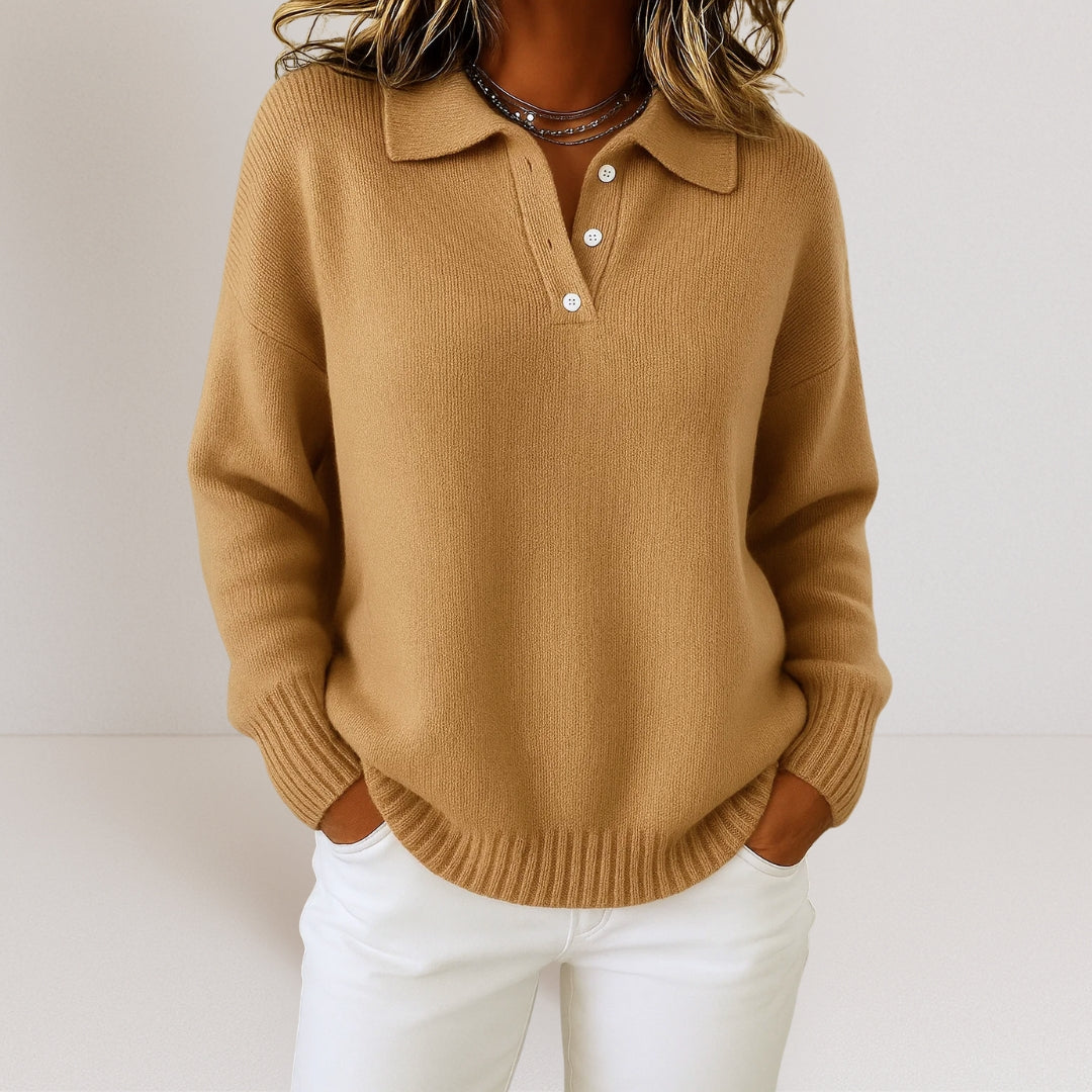 The Ruby Grace™ Collared Knit Sweater