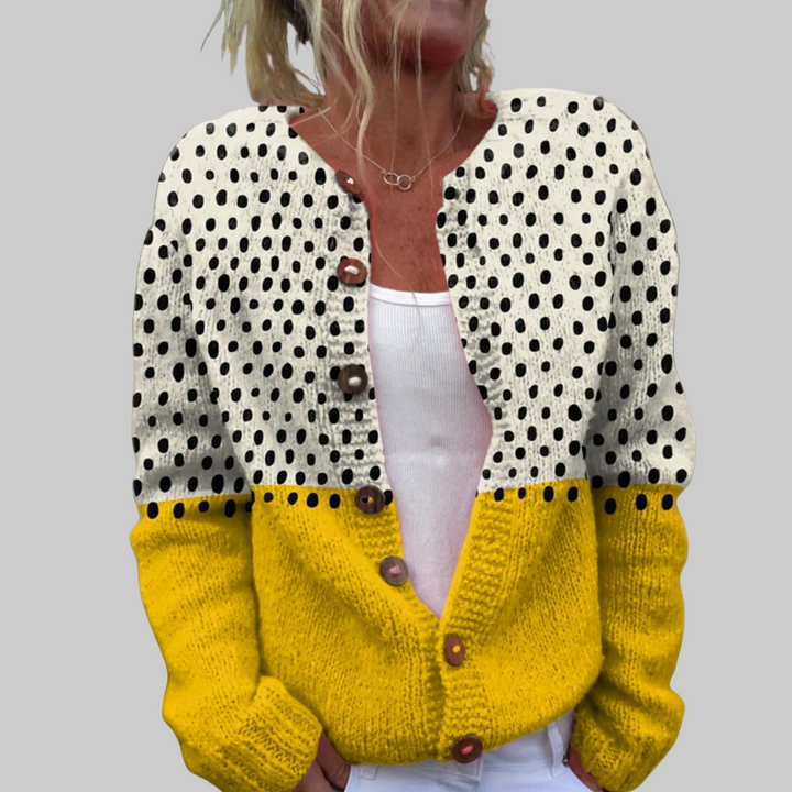 Adele | Women’s Open Front Knit Cardigan with Soft Relaxed Fit
