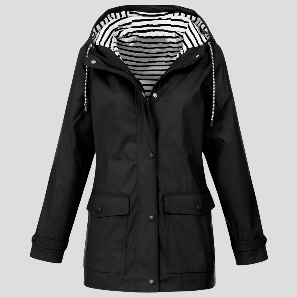 Marlowe | Women’s Waterproof Hooded Rain Jacket with Pockets