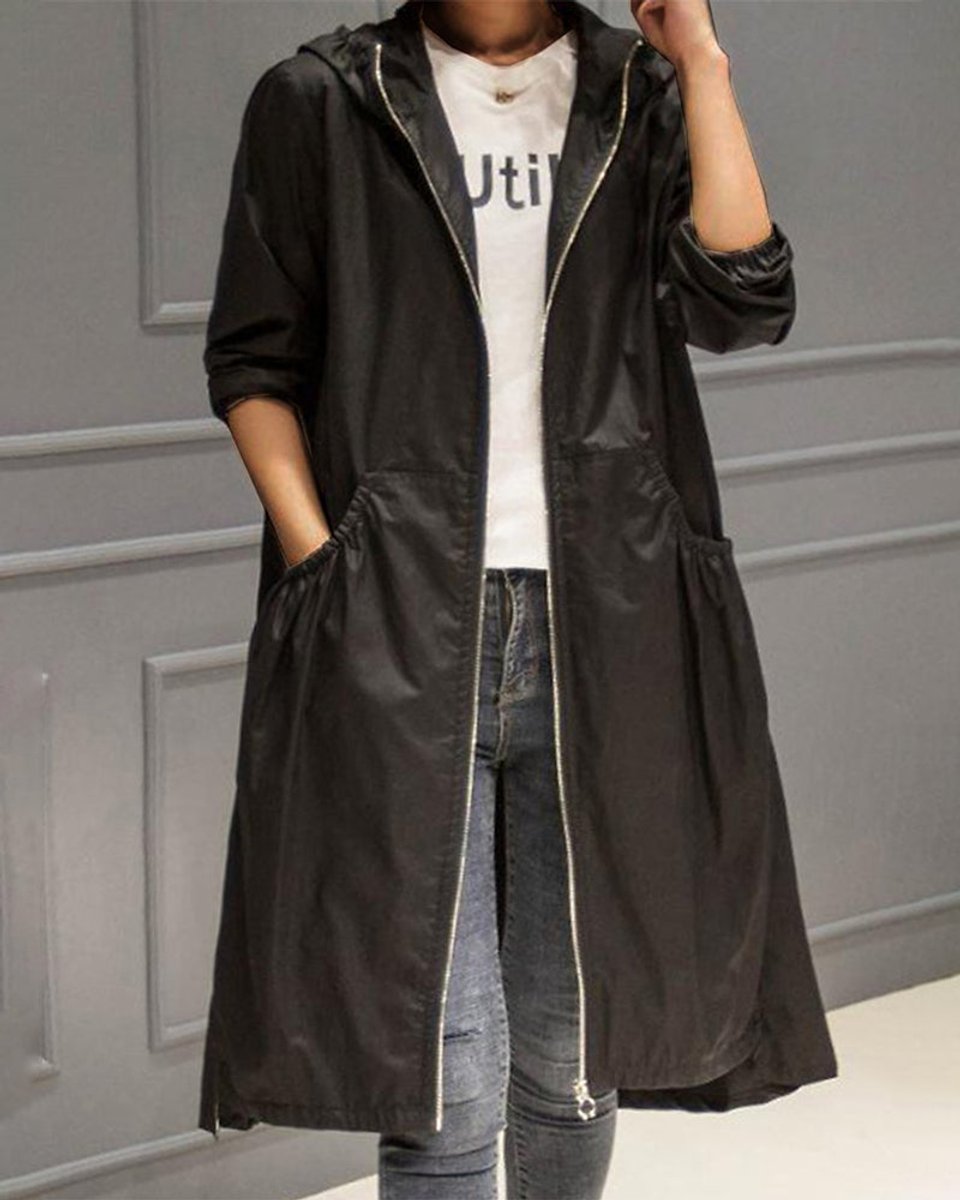 Alice | Women’s Lightweight Hooded Raincoat for Fall