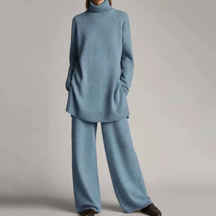 Patricia | Women’s Turtleneck Wide-Leg Two-Piece Set for Fall