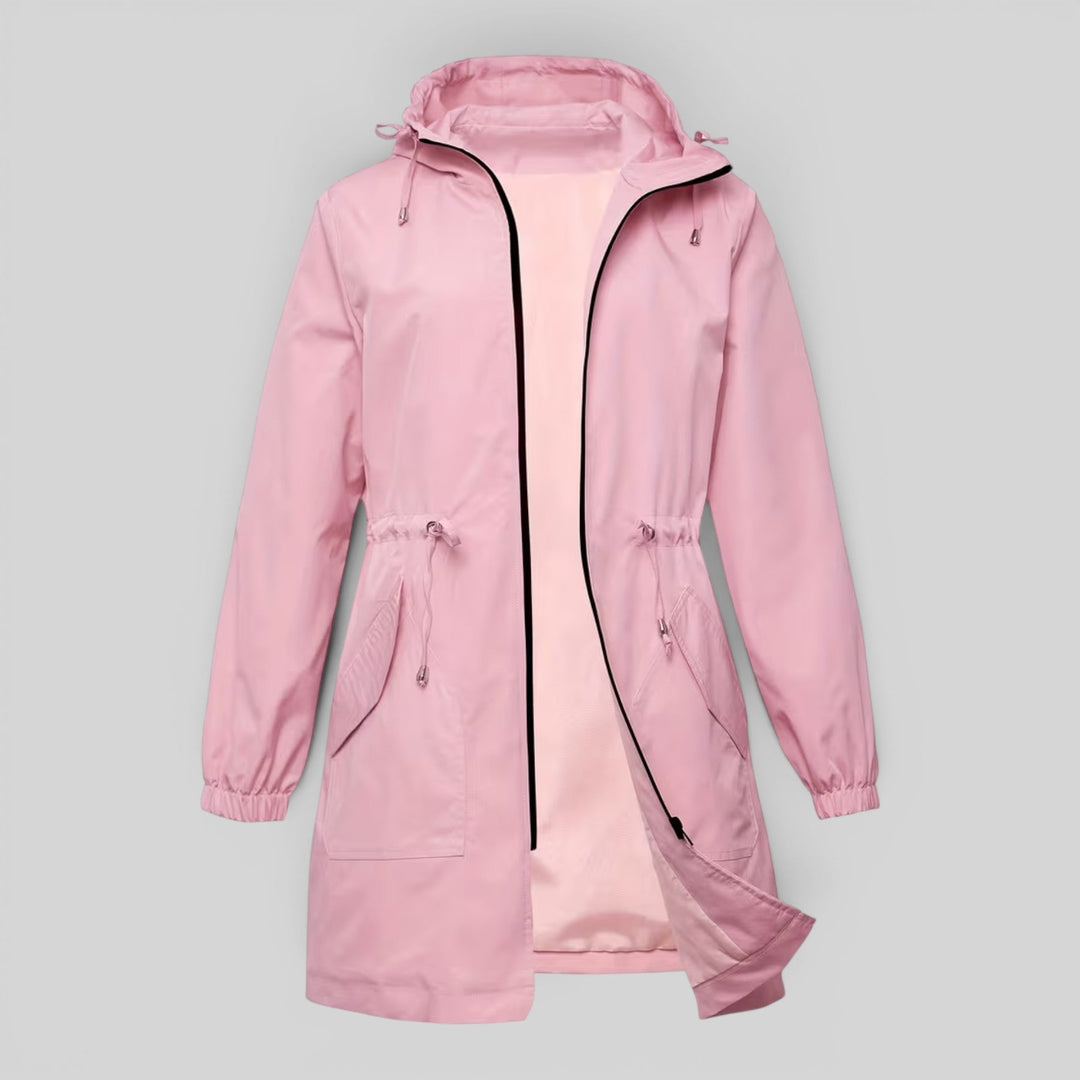 Selina | Women’s Lightweight Hooded Rain Jacket with Adjustable Waist