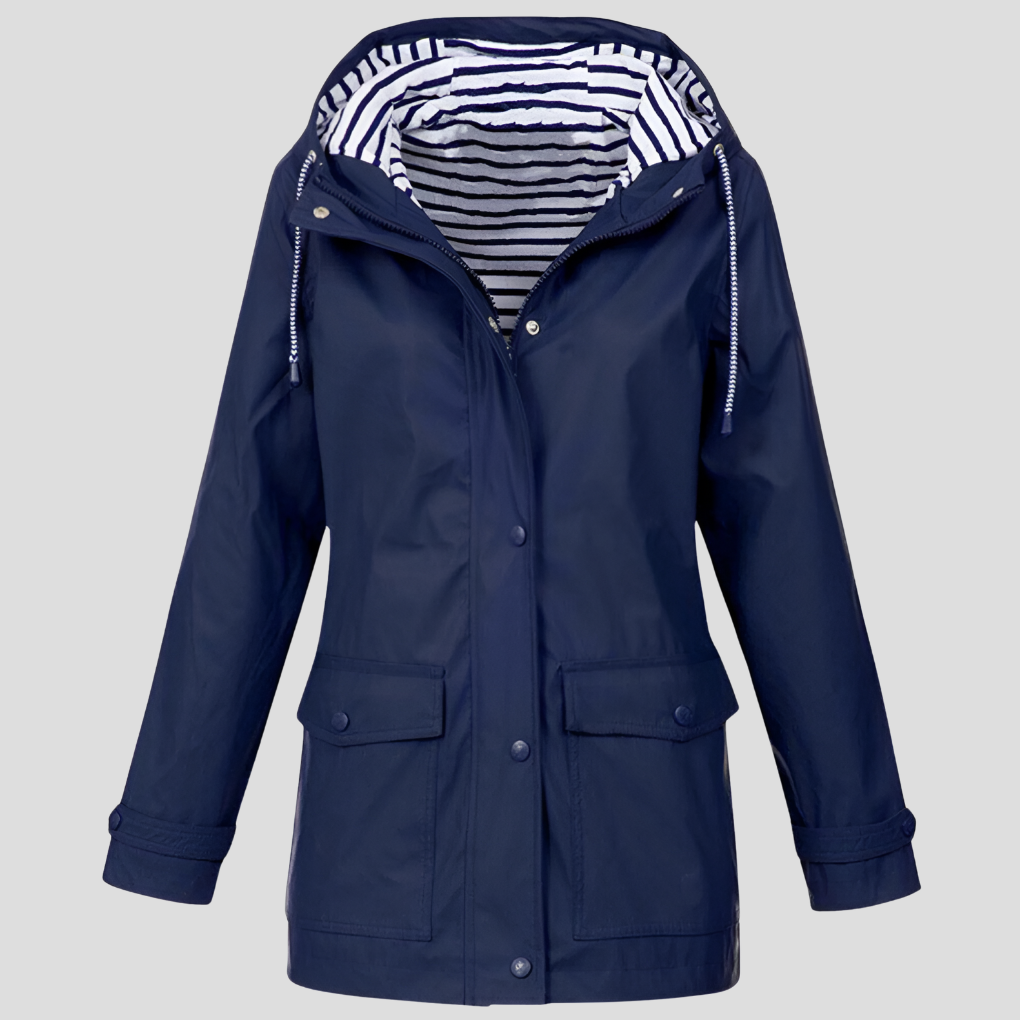 Marlowe | Women’s Waterproof Hooded Rain Jacket with Pockets