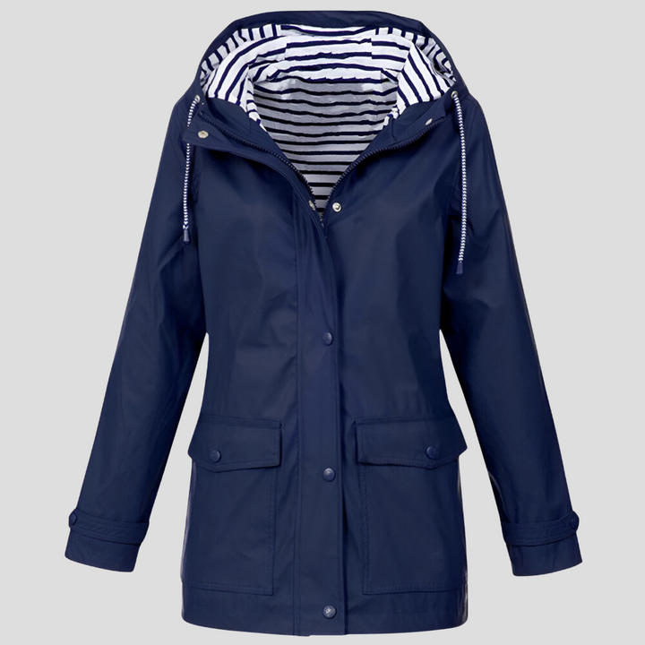 Marlowe | Women’s Waterproof Hooded Rain Jacket with Pockets