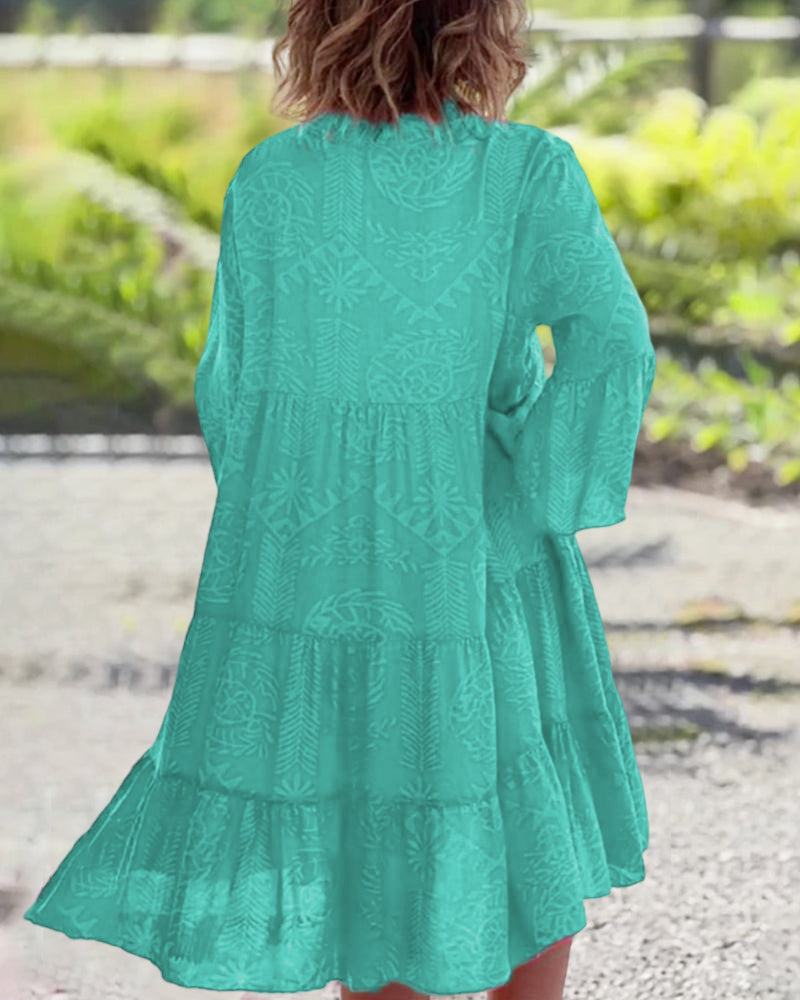 Oriana - Lightweight V-Neck Women's Dress