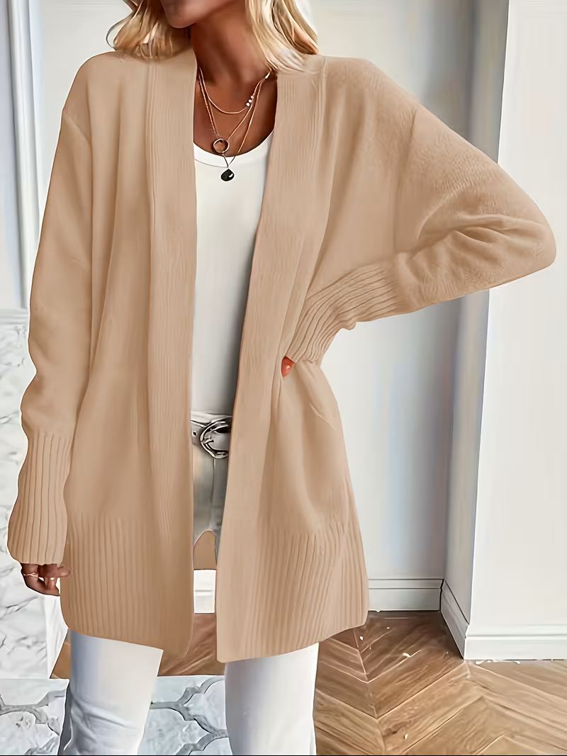 Corinne | Women’s Relaxed Open-Front Cardigan with Pockets
