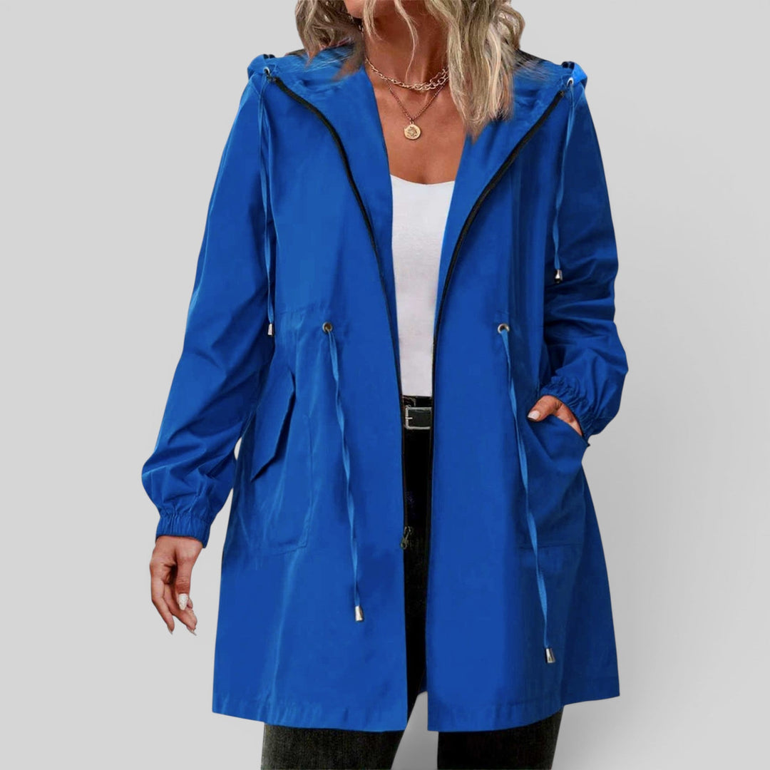 Selina | Women’s Lightweight Hooded Rain Jacket with Adjustable Waist