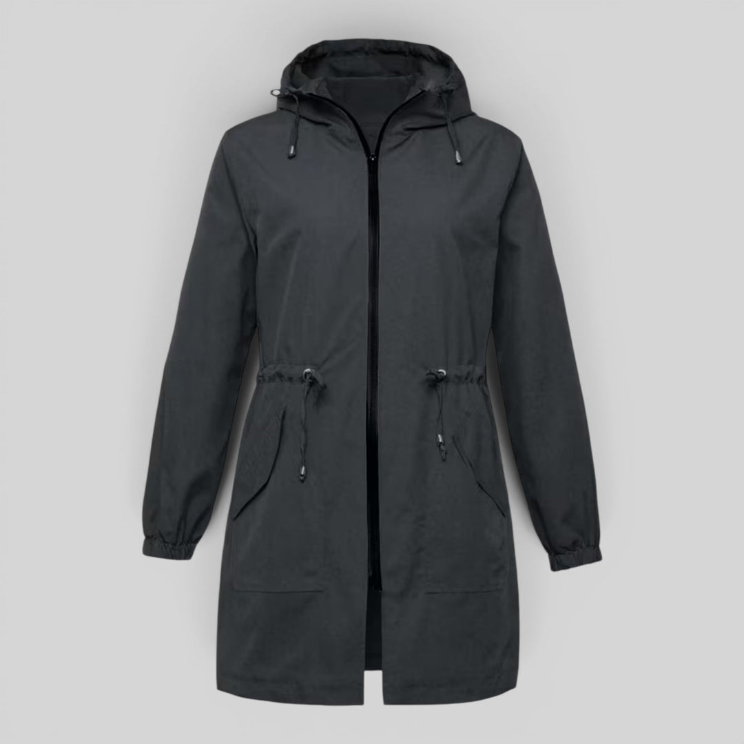 Selina | Women’s Lightweight Hooded Rain Jacket with Adjustable Waist