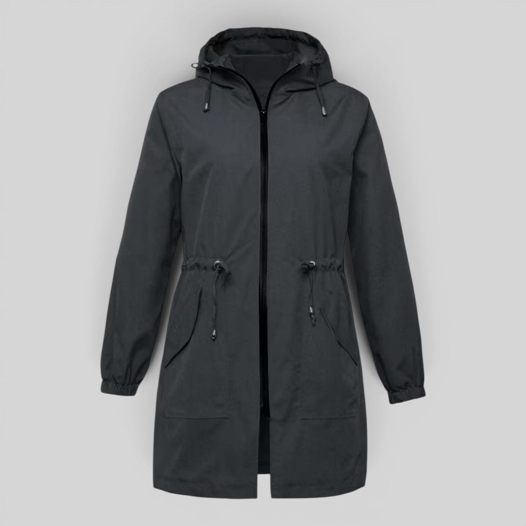 Selina | Women’s Lightweight Hooded Rain Jacket with Adjustable Waist