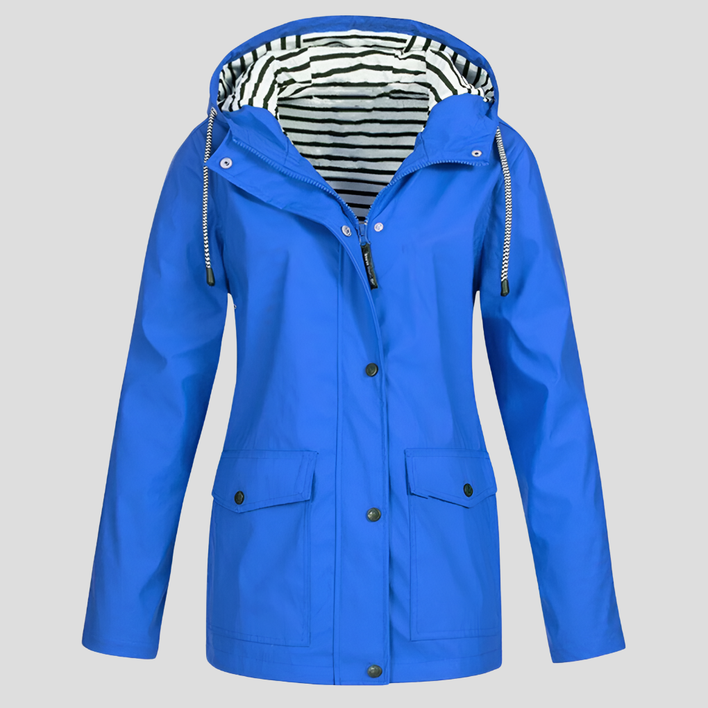 Marlowe | Women’s Waterproof Hooded Rain Jacket with Pockets