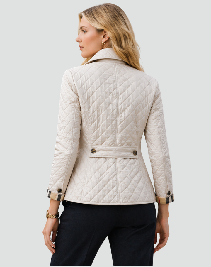 Audrey | Women’s Quilted Button-Front Jacket with Pockets