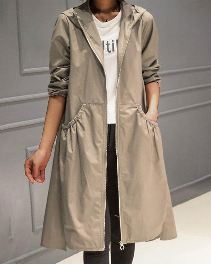 Alice | Women’s Lightweight Hooded Raincoat for Fall
