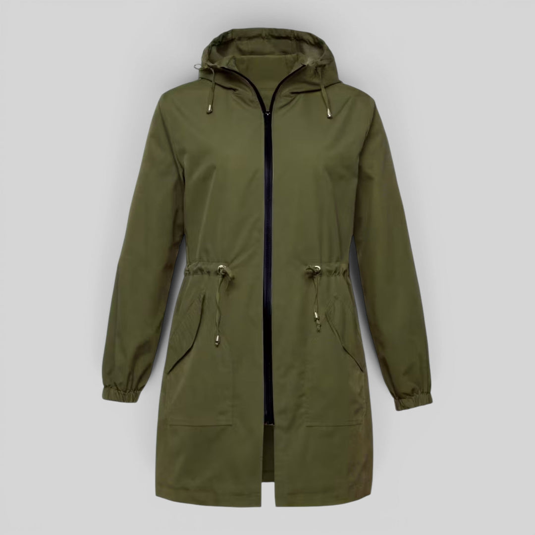 Selina | Women’s Lightweight Hooded Rain Jacket with Adjustable Waist