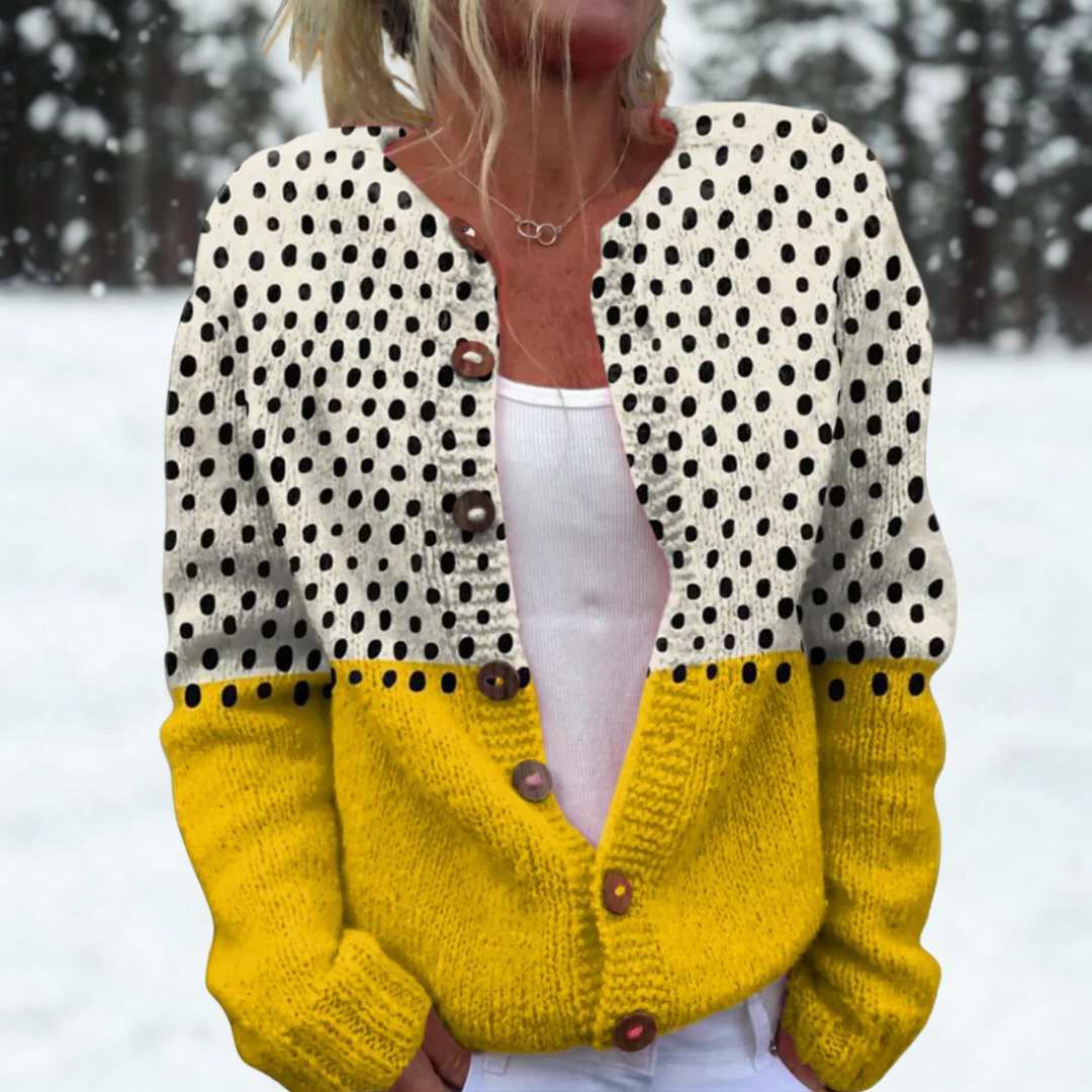 Adele | Women’s Open Front Knit Cardigan with Soft Relaxed Fit