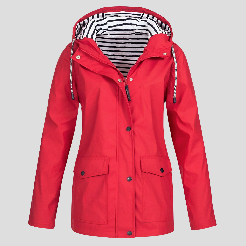 Marlowe | Women’s Waterproof Hooded Rain Jacket with Pockets