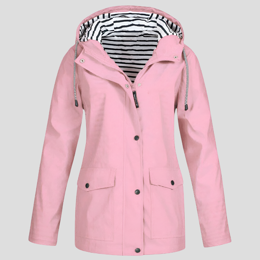 Marlowe | Women’s Waterproof Hooded Rain Jacket with Pockets
