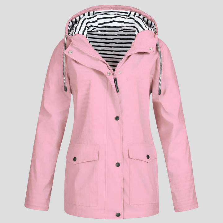 Marlowe | Women’s Waterproof Hooded Rain Jacket with Pockets