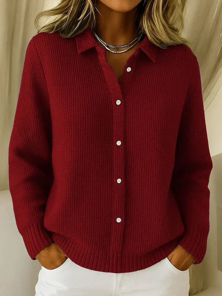 Harlow | Women’s Longline Button-Front Cardigan with Relaxed Fit