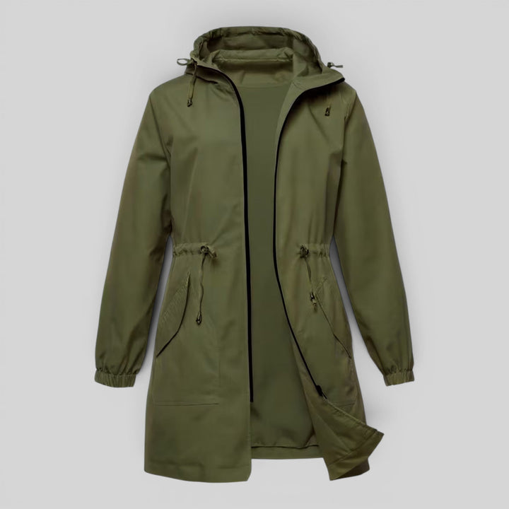 Selina | Women’s Lightweight Hooded Rain Jacket with Adjustable Waist