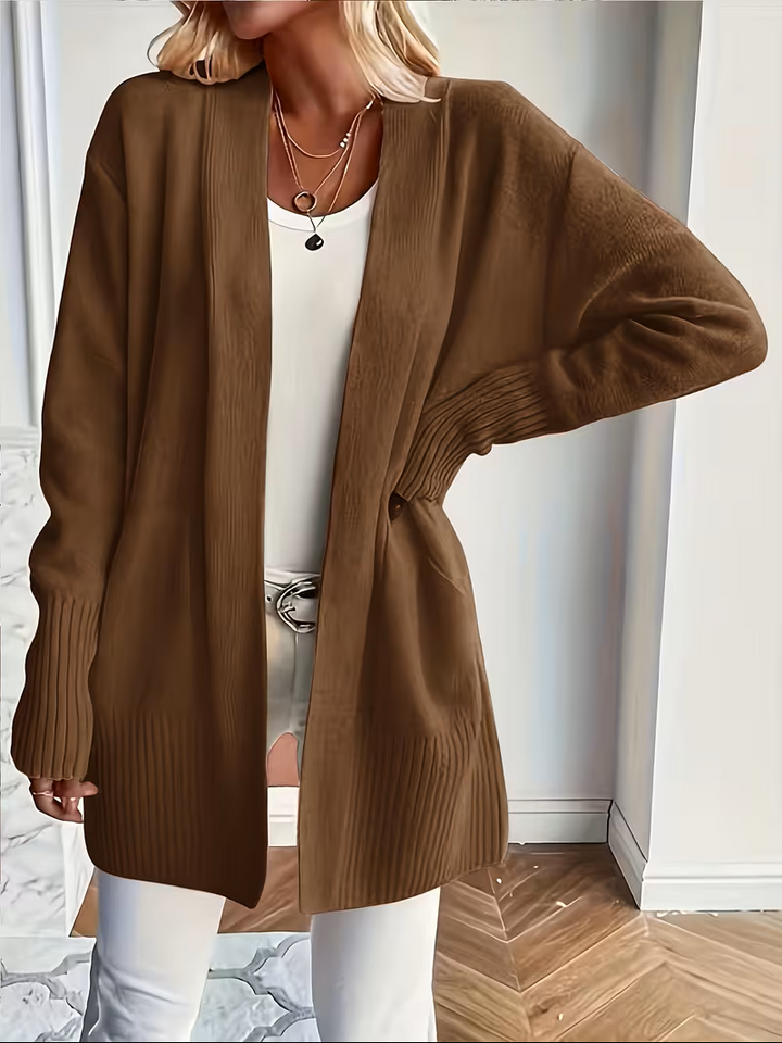 Corinne | Women’s Relaxed Open-Front Cardigan with Pockets