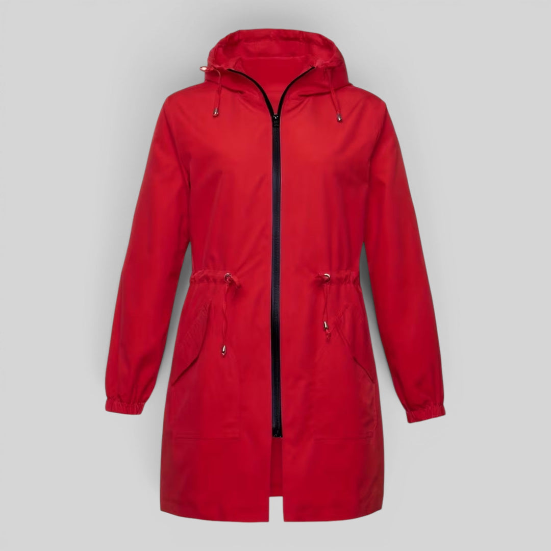 Selina | Women’s Lightweight Hooded Rain Jacket with Adjustable Waist
