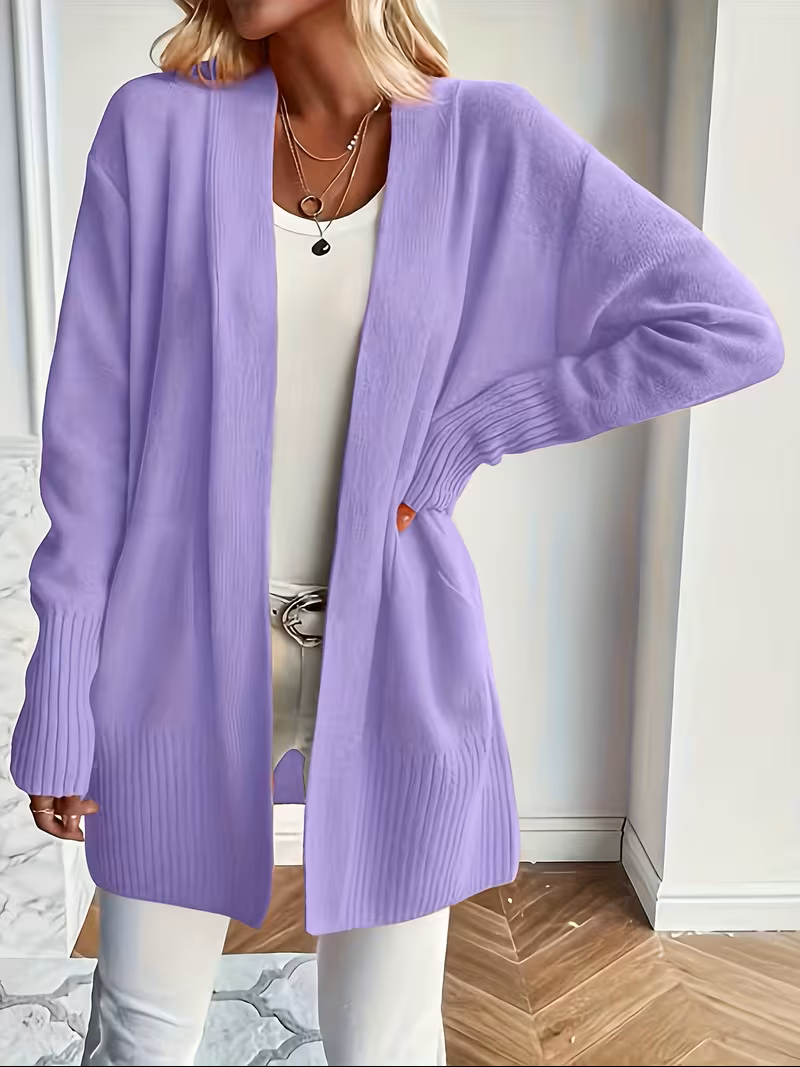 Corinne | Women’s Relaxed Open-Front Cardigan with Pockets