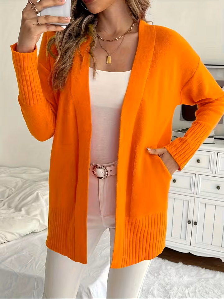 Corinne | Women’s Relaxed Open-Front Cardigan with Pockets