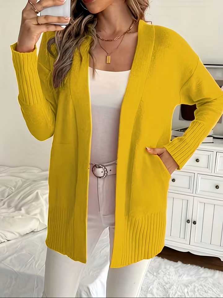 Corinne | Women’s Relaxed Open-Front Cardigan with Pockets