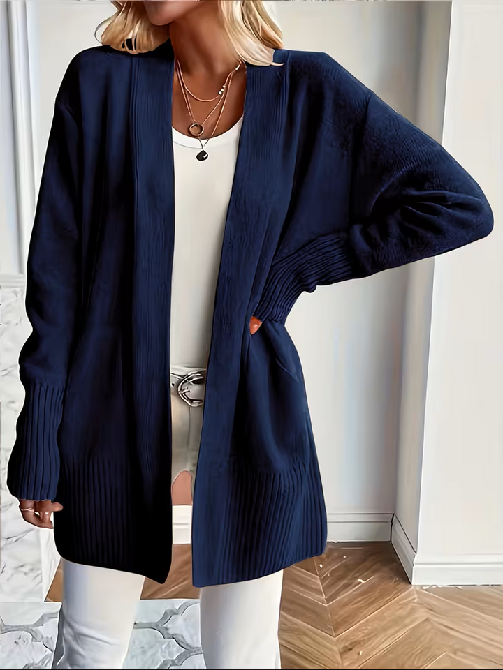 Corinne | Women’s Relaxed Open-Front Cardigan with Pockets
