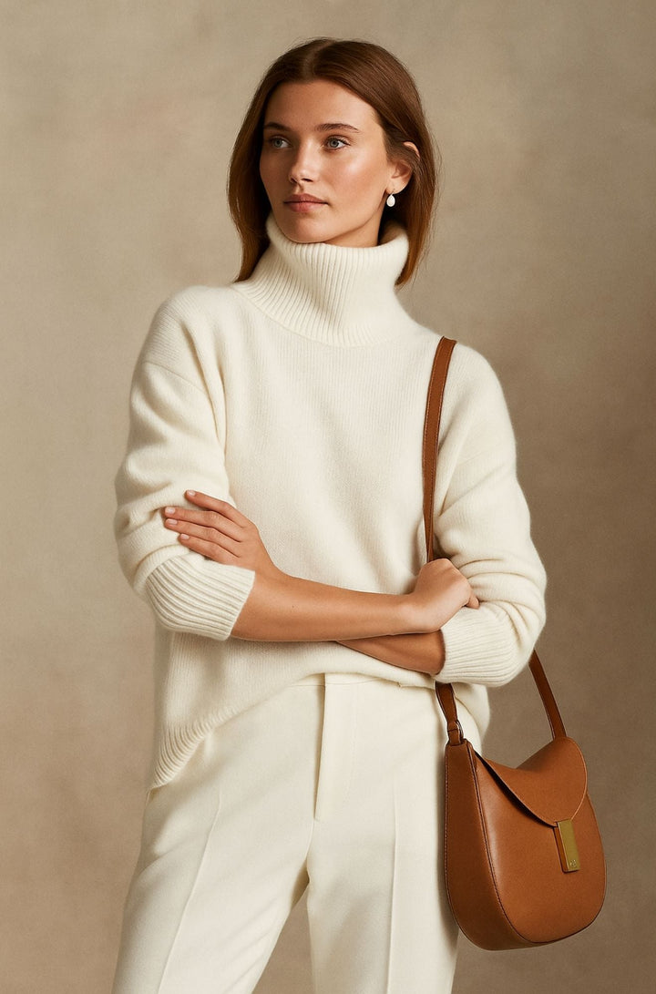Vivienne | Women’s Oversized Turtleneck Poncho Sweater
