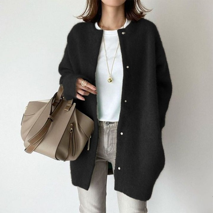 Chloé | Women’s Open Front Knit Cardigan with Soft Relaxed Fit