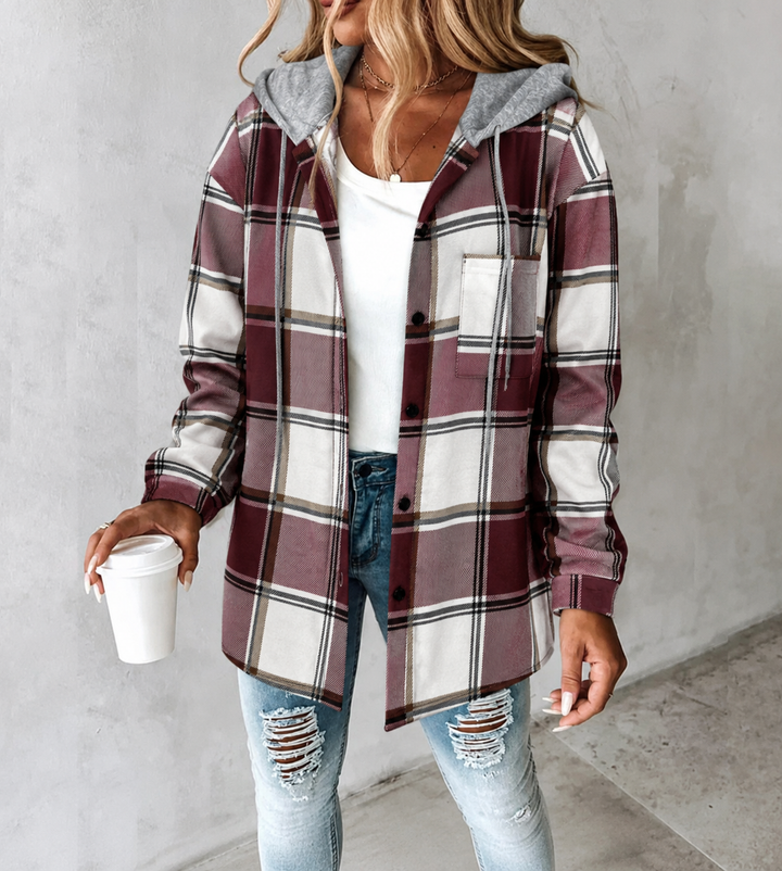 Carmen | Checkered Lined Cardigan Women