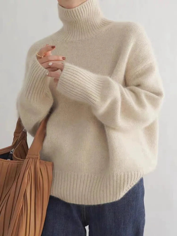 Celeste | Women’s Elegant Turtleneck Sweater with Soft Relaxed Fit