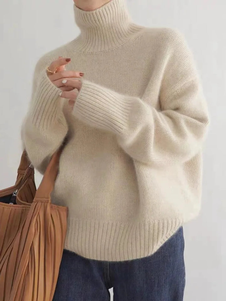 Celeste | Women’s Elegant Turtleneck Sweater with Soft Relaxed Fit