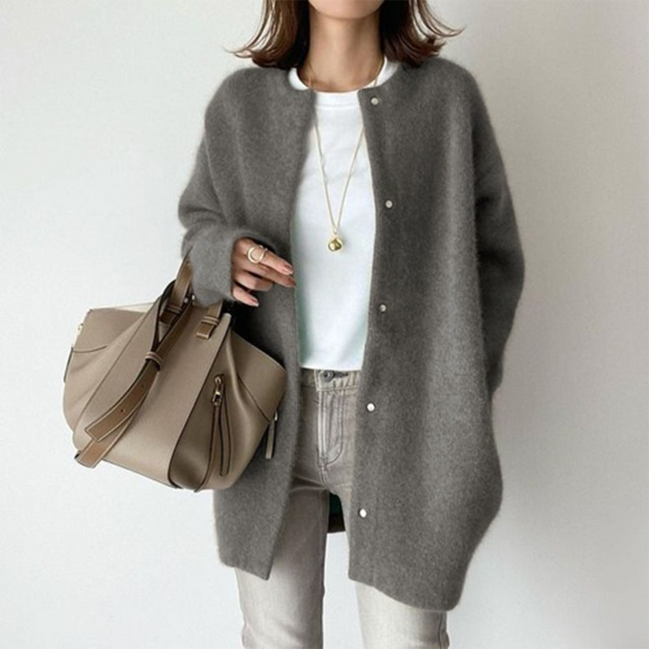 Chloé | Women’s Open Front Knit Cardigan with Soft Relaxed Fit