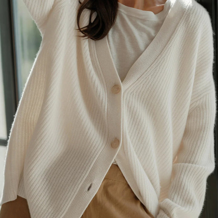 Alessia | Women’s Oversized Button-Front Cardigan