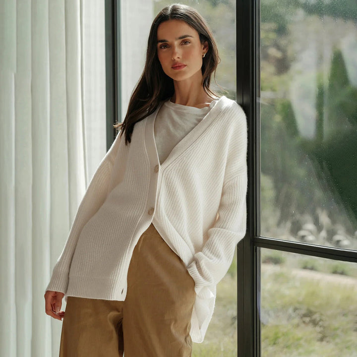 Alessia | Women’s Oversized Button-Front Cardigan