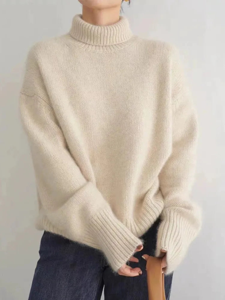 Celeste | Women’s Elegant Turtleneck Sweater with Soft Relaxed Fit