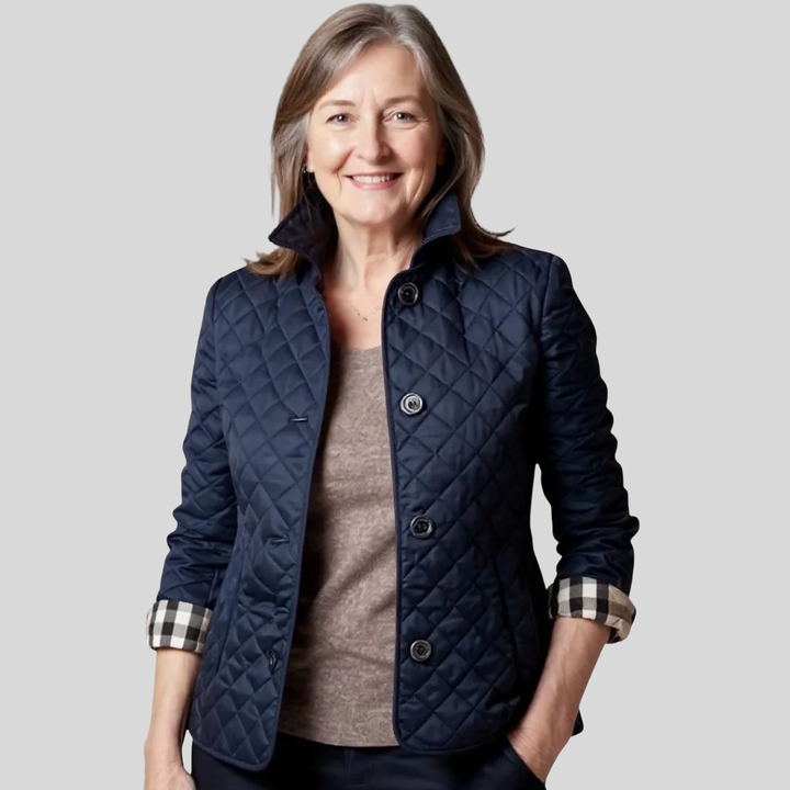 Eloise | Women’s Lightweight Quilted Jacket with Lapel Collar