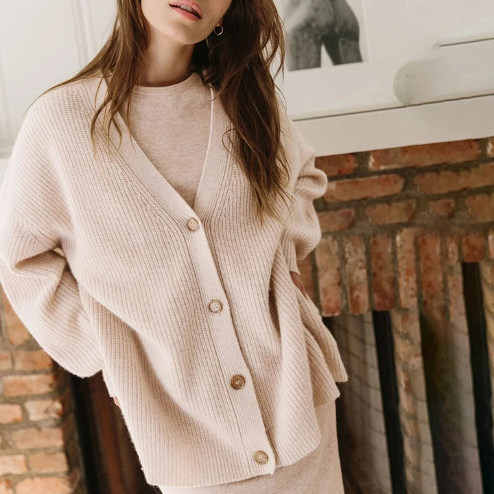 Alessia | Women’s Oversized Button-Front Cardigan